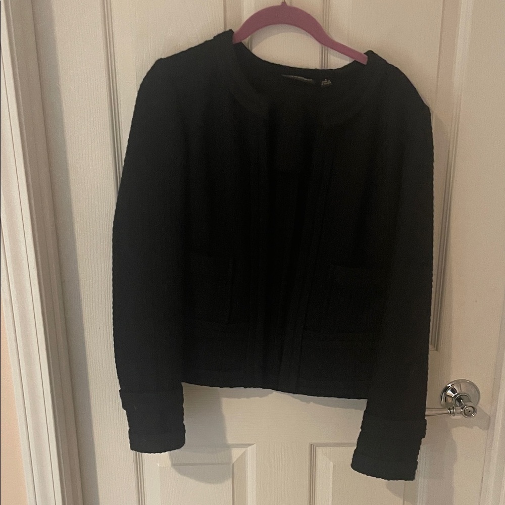 Pamela Dennis Black Knit Cardigan